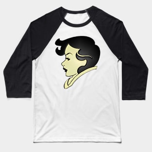 Female face in profile Baseball T-Shirt